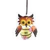Solar Powered Owl Hanging Lantern Iron Art LED Outdoor Garden Decoration Patio Yard Hanging Light for Porch Pathway
