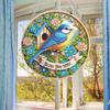 2D/Flat DIY Diamond Painting Set Rhinestone Diamond Art Window Pendants Hanging Diamond Art Kits Wall Decor for Home & Windows