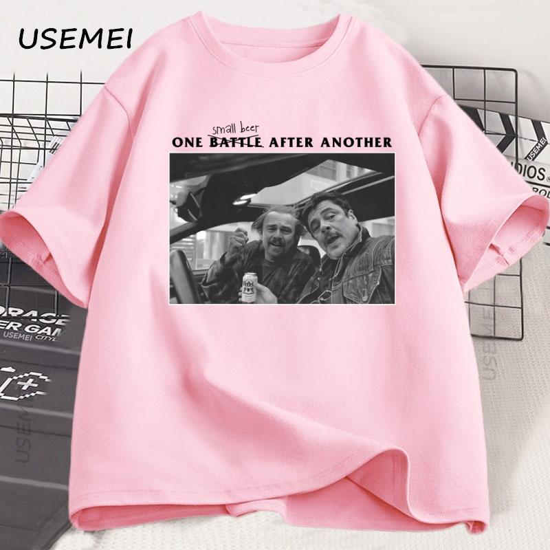 One Small Beer Funny Tshirt Unisex Clothing Cotton Designer Printed Short Sleeve Meme Tshirt Vintage Oversized High Quality