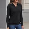 Women's Solid-color Fashionable Long-sleeved Top