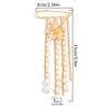 Pearl Flower Brooch Exaggerated Tassel Pin Multilayer Pants Chain Charm Lapel Pin Jewelry Decoration Accessories Gifts