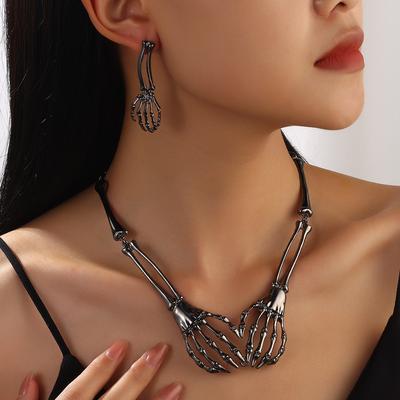 Exaggerated Ladies Suit Clavicle Earrings Necklace