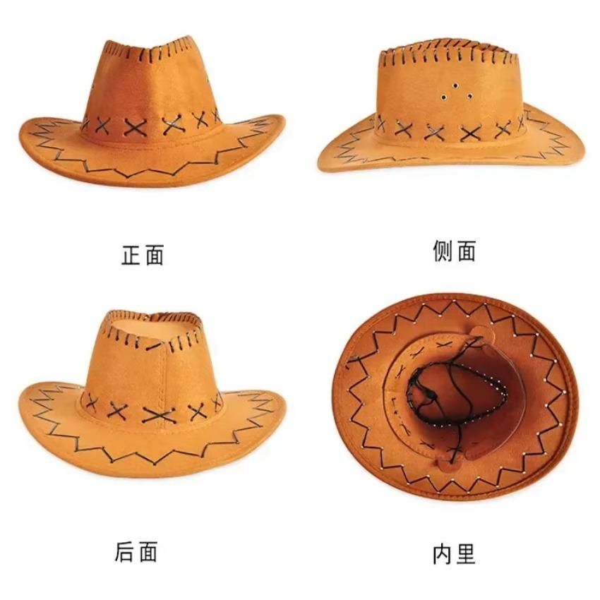 1 buc Pălării Cowgirls Suedă Artificială Bor Lat Timp Liber Halloween Bărbați Femei Accesorii Nou Pălărie Cowboy Occidentală Casual Soare