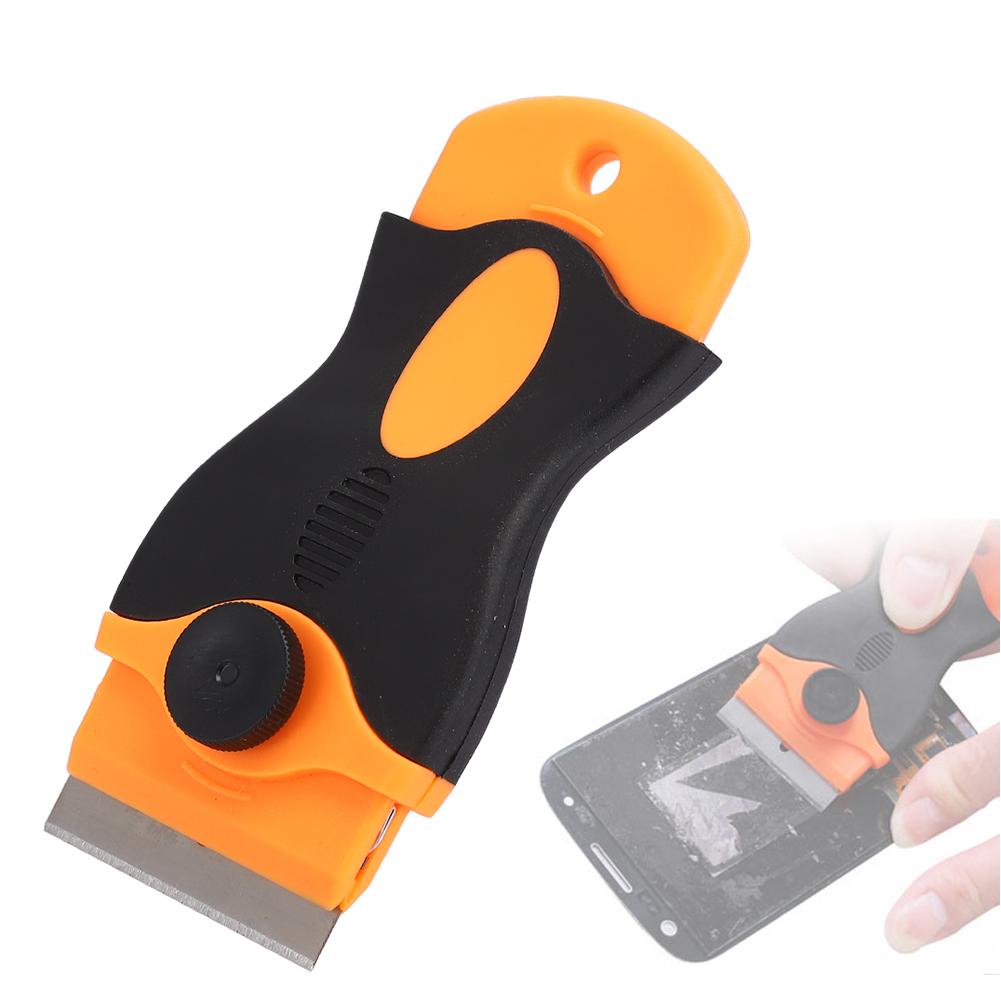 2Pcs UV Glue Remover Cleaning Scraper Knife Disassemble Kit with Plastic Blades for Mobile Phone