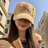 Cotton Letter Baseball Cap Sunscreen Hole Peaked Cap Fashion Love Baseball Hat  Streetwear