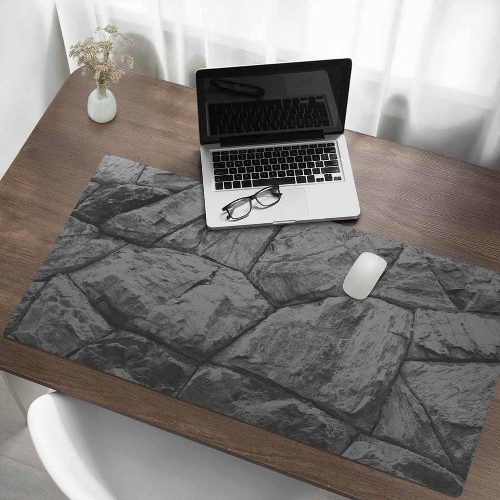 Decorative Table Runner with Premium Print Stone Wall 120X60 Cm