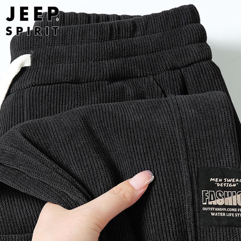 JEEP SPIRIT Men's Corduroy Relaxed Fit Sweatpants