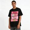 Retro Love Cherry Cupid Coffee Print Couple Casual Top Pure cotton T-shirt