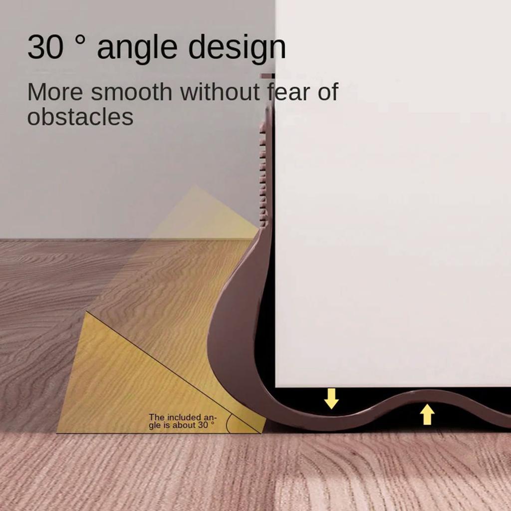 PVC Door Sweeps Seal Door Gaps Seal Door Soundproofing Strips 1 Roll for Enhances Acoustic Insulation In Homes & Offices