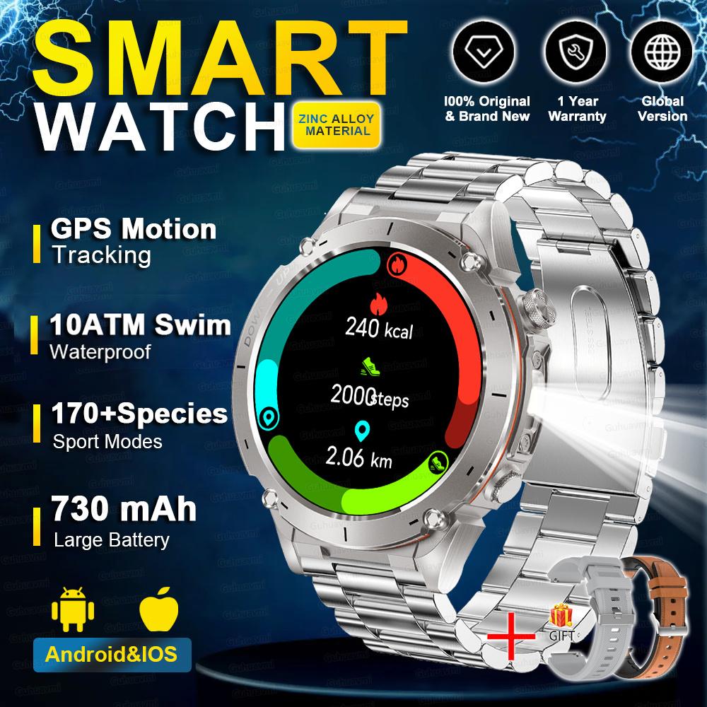 Adventure GPS Ultimate Military Edition SmartWatch AMOLED 10ATM Waterproof 730Mah Bluetooth Call Clock Man Sports Watches