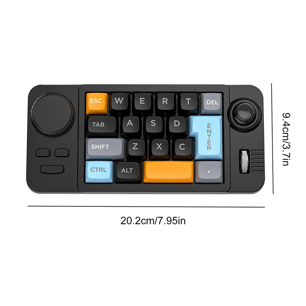 19 Key Ergonomics Customized Keyboard Type-C Charging Hot-Swappable Macro Keypad with Volume Scroll Wheel PC Gamer Accessories