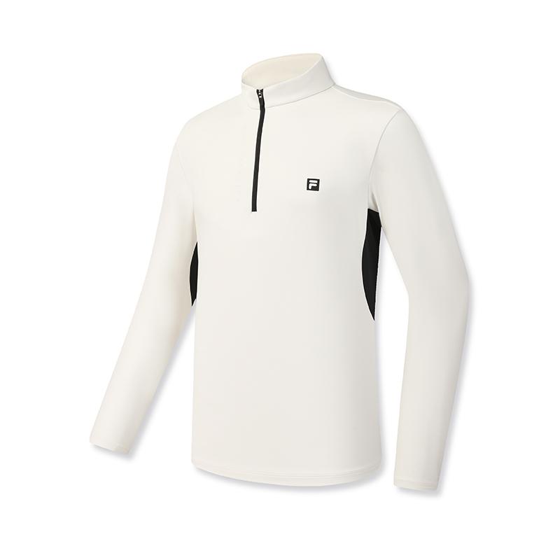 

FILA Fitness Simple Casual Sports Training Comfortable Versatile Long Sleeve T-Shirt Men tops Egrets-White A11M611205FWT 2XL