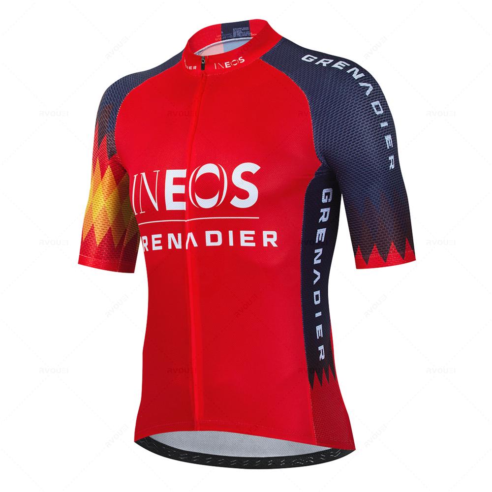 2026 Summer Men Short Sleeve Cycling Jersey SetBicicleta Clothing MTB Maillot Ropa Ciclismo Sportswear Blue Bicycle Suit