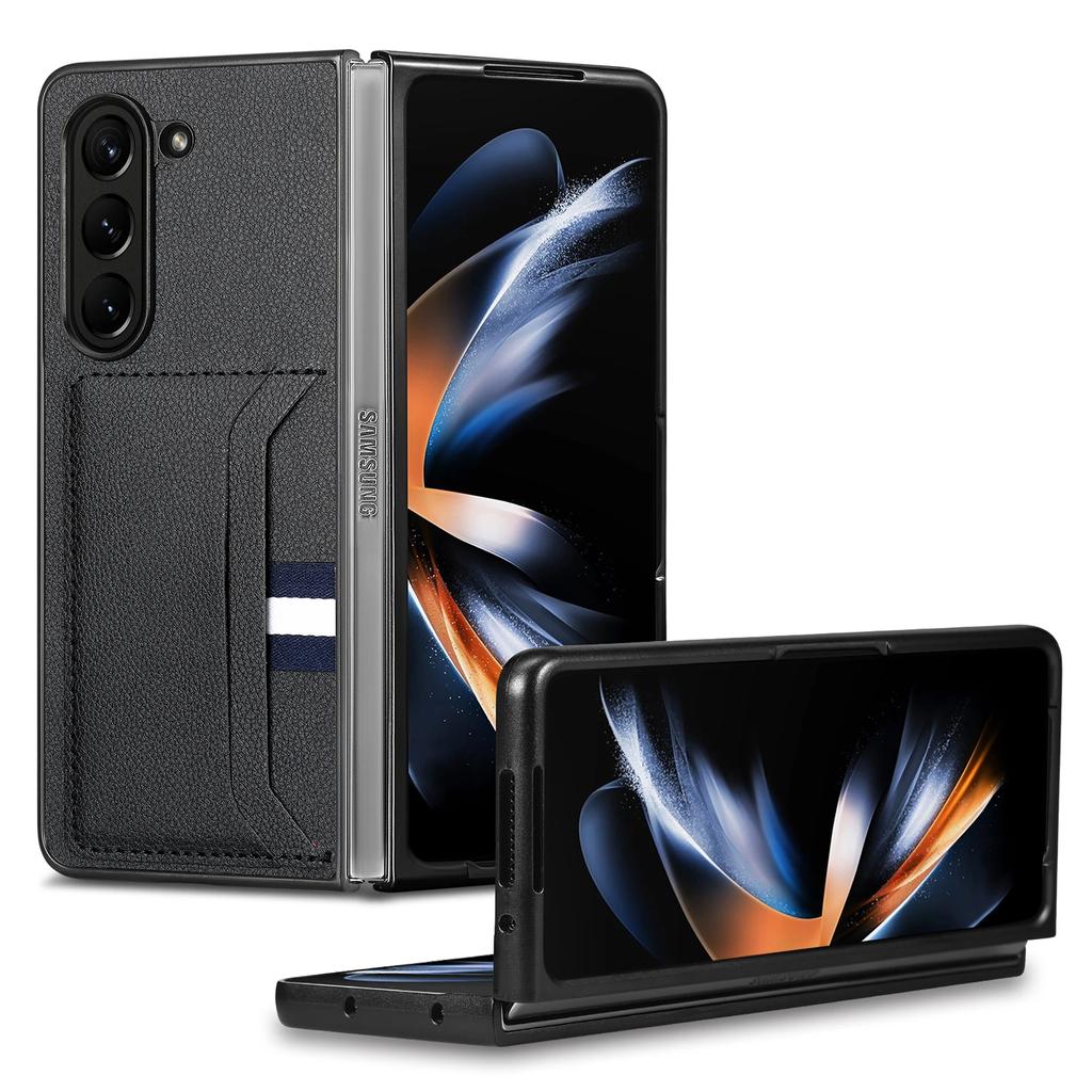 Portofel cu buzunar pentru card din piele pentru Samsung Galaxy Z Fold7 5G Fold 7 6 5 Fold6 Fold5 Fold3 Fold4 Fold2 Fold 4 3 2 Husă pliabilă
