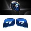 1 Pair Car Gear Shift Knob Head Emblem Sticker for Volkswagen VW Rline GTI Polo CC Golf Bora Tiguan Passat Scirocco Accessories ol.056