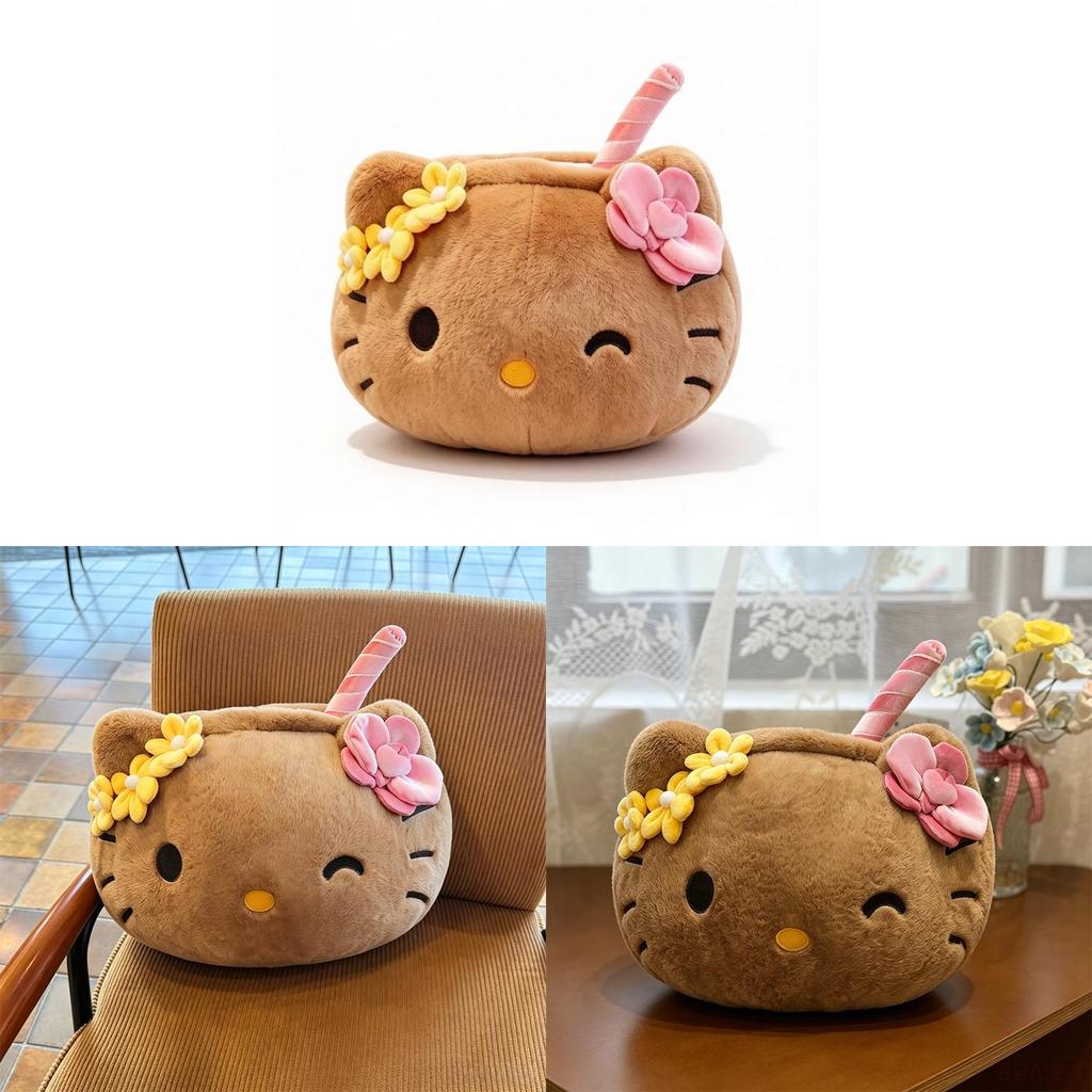 Plush Car Bed Pillow Soft Cartoon Cushion For Girls Gift