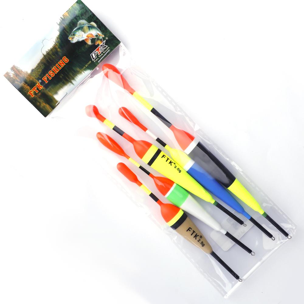 FTK 5 ks/lot Propagační rybářský plovoucí set Mix velikostí Barva Plovák Splávek pro rybářské příslušenství
