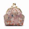 Jacquard Brocade and Wind Mouth Gold Bag, Retro Style Change Bag, Gift Creative Storage Small Bag