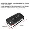Flip 3 Button Remote Key Fob Case Shell Cover Fit For KIA Rondo Sportage Soul Rio