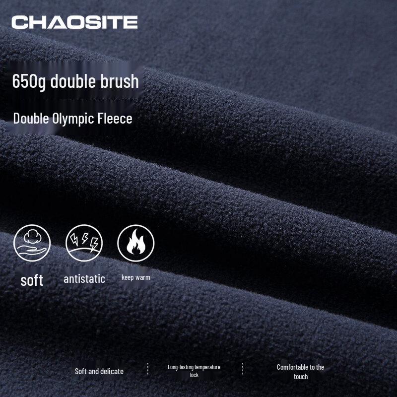 Men's Stand-Collar Windproof Anti-Static Fleece Jacket