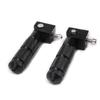 1 Pair Motorcycle aluminum pedal electric vehicle rear foot support bicycle  folding support rod  universal modification accessories
