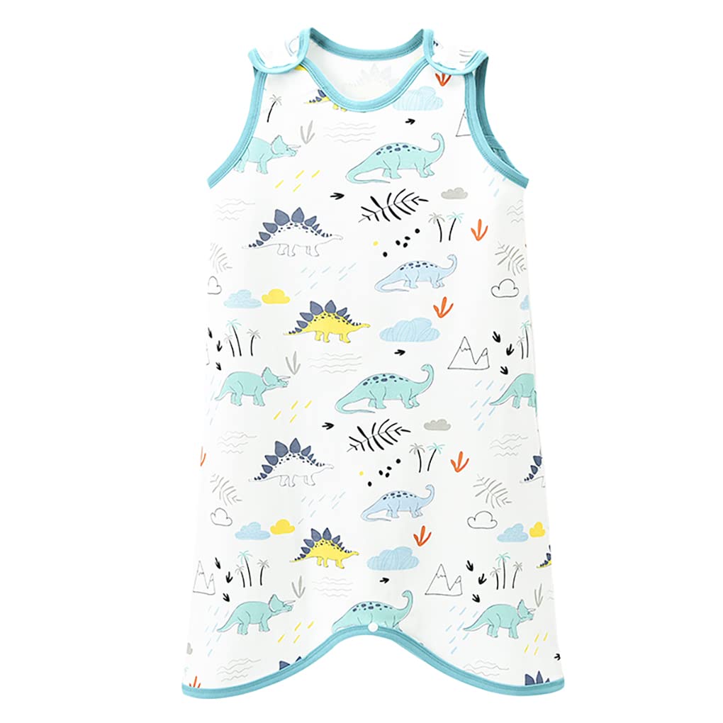 

Baby Baby Easy to Put On and Take Prevents Colds While 18 to 36 Dinosaur [MOMSMENU] Sleeper, Summer, 100% Cotton, Soft, Sleeper, Off, Sleeping, синий
