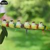 1PCS Garden Prop DIY Decoration Swallow Tail Bird Clip Handmade Simulation Bird Creative Feather Lawn Branch Figurine Ornament