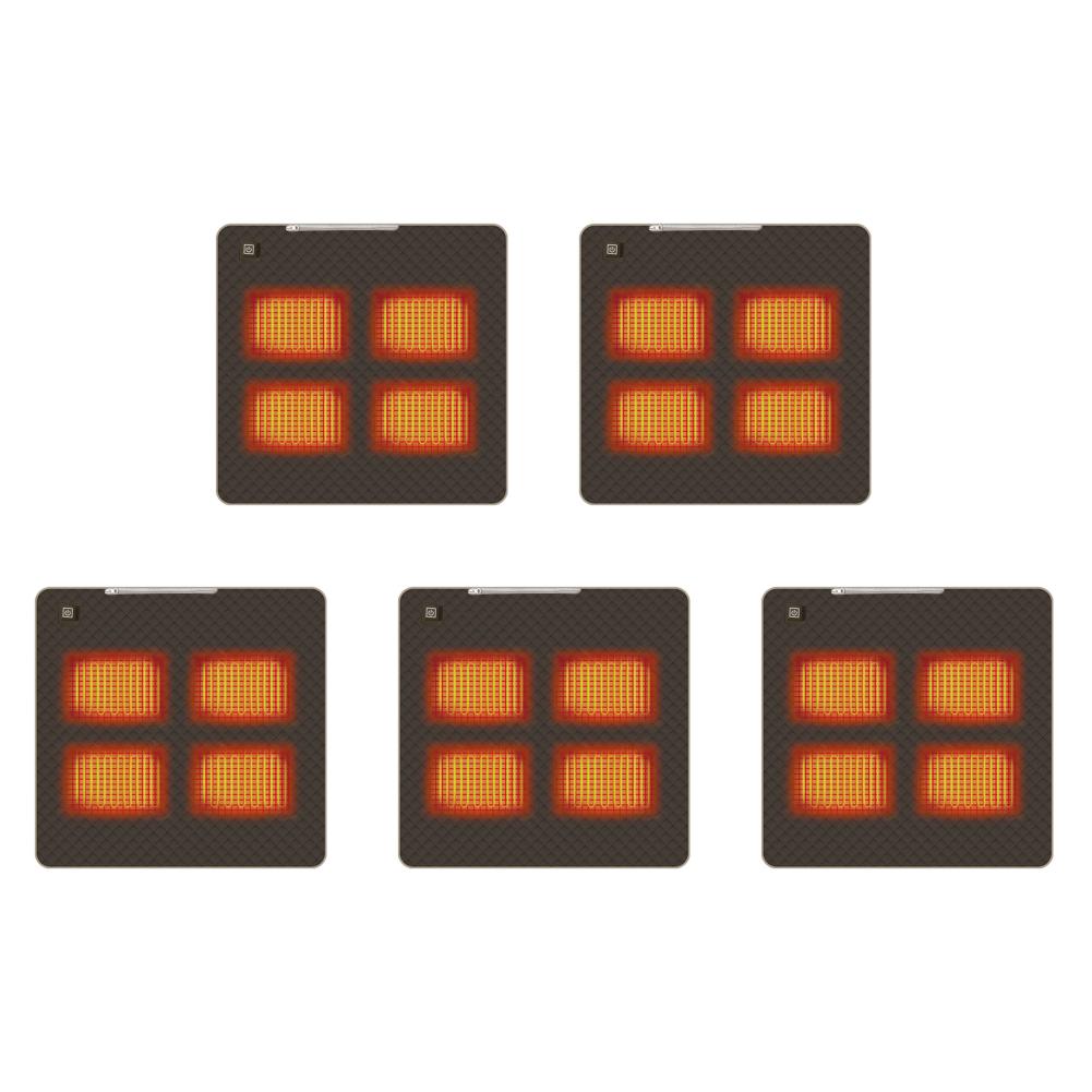 4 Beheizte Bereiche Beheiztes Wärmesitzkissen Tragbare Heizmatte Verdickte Ausführung Typ C/USB-Aufladung für Winter Outdoor Stadion Angeln