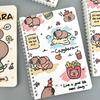 Tegneserie Kawaii Capybara A5 Spiralnotatbok Øvelsesbok Søt Notisblokk Dagbok Skole Skrivemateriell