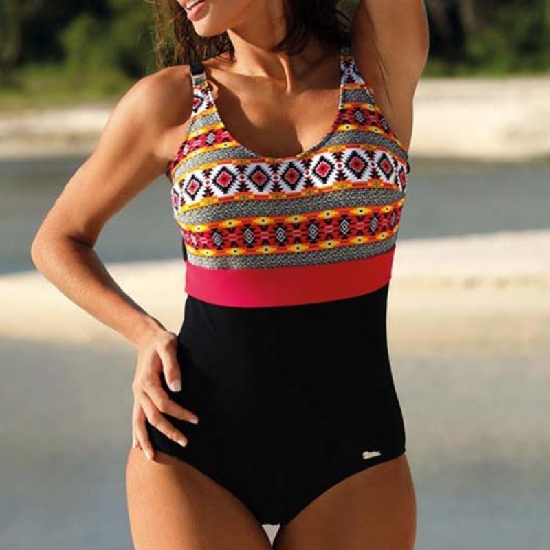 Sexy Female Plus Large Size One-Piece Swimsuit Closed Swimwear Sports Push Up Body Women's Swim Bathing Suit Beach Pool Bather