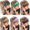 Fasce per Capelli Stile Bohemien con Bordo Largo, Fasce Elastiche Assorbi Sudore per Donne
