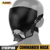 PLEAVIT Cyberpunk Cosplay Helmet, Full Face Mask for Airsoft (Black)