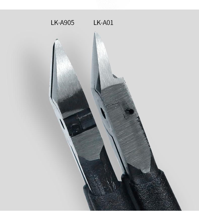Chrome Vanadium Steel Diagonal Cutting Pliers: Pointed Nose, Flat Mouth, Mini Model for Electronics