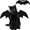 Cat Bat Wings Costume Adjustable Strap Portable Soft Felt Pet Outfit for Halloween Cosplay Travel Pet Photo Shoots