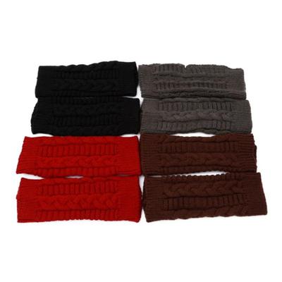 Dames herfstmode gebreide lange arm vingerloze winterhandschoenen Handig voor werk en studie