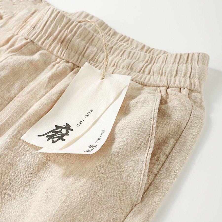 Women's Pure Linen Wide-Leg Casual Pants - Summer 2026 Fashionable, Versatile, and Lightweight