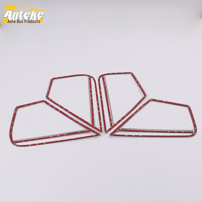 Compatible with 16 Bora Models: Car Audio Box Ring Frame & Stainless Steel Door Speaker Cover Stickers