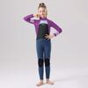 Kids Neoprene Wetsuit Diving Swimming Water Sports Girls Long Sleeve Full Body Suit UV Protection Warm