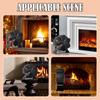 Stove Fan Heat Powered Fireplace Fan Log Wood Burner Quiet Fireplace Fan Warm Energy Saving Heater Distribution Home Winter