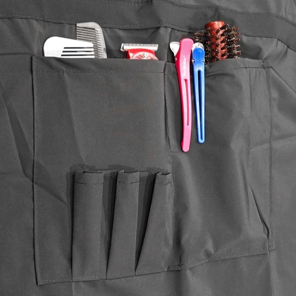 Professional Black Stylist Apron Waterproof Hairdressing Gown Barber Shop Work Clothes  Hairstylist