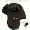 2020Army Military Badge  Bomber Hats Pilot Trapper Trooper Hat Winter Faux Fur Earflap Men Snow Hat