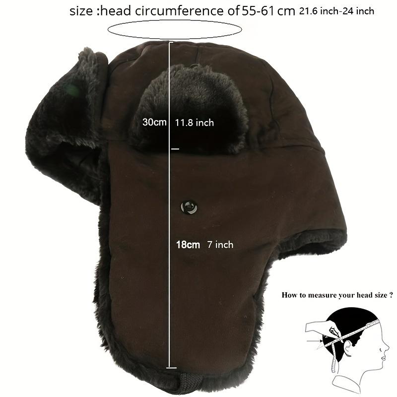 2020Army Military Badge  Bomber Hats Pilot Trapper Trooper Hat Winter Faux Fur Earflap Men Snow Hat