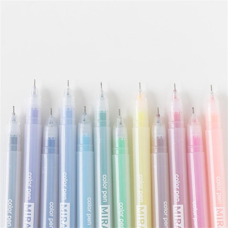 12pcs Multi Color Gel  Ink  Pens Marker Liner 0.5mm Ballpoint Stationery Gift Office School