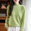 2026 Autumn/Winter Women's Korean Style Half-High Neck Knit Pullover Sweater