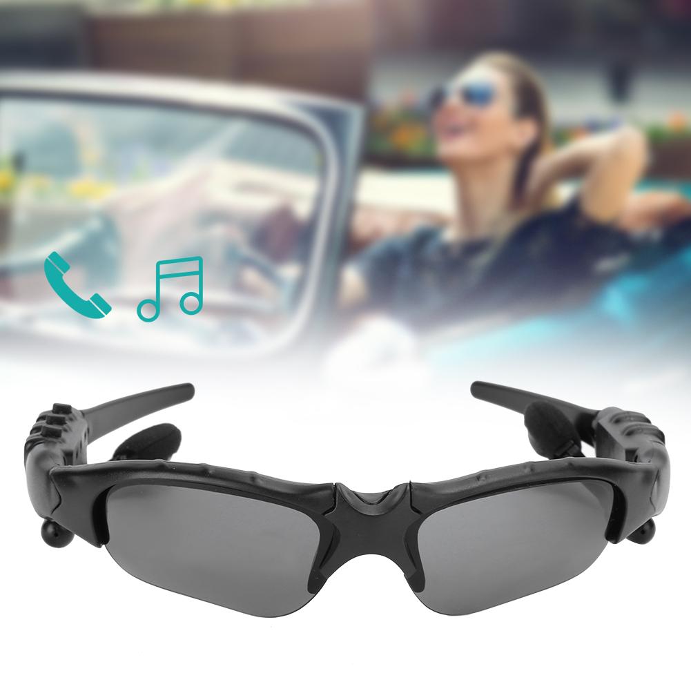 Intelligent 5.0 Wireless Bluetooth Sunglasses Sports Driving Glasses with Stereo Earphones(BlackYellowGlasses