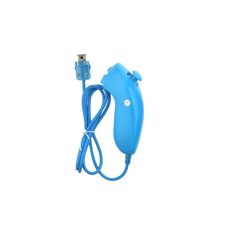 Remote Handle Nunchuck Gamepad for Nintendo Wii Controller Joystick Built-in Motion Plus With Silicone Case