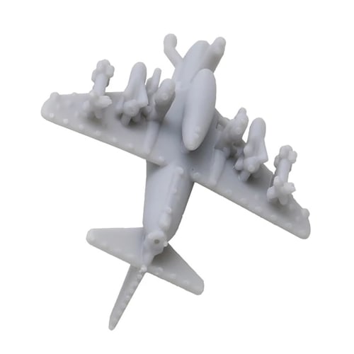 10PCS A-4 Skyhawk Fighter 1/2000-1/350 Scale Model Battle Military Model Airplane DIY Miniature Mold Collection (1/700 (17mm))