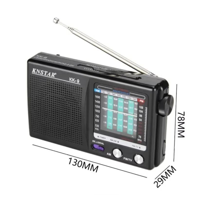 Radio digital Difuzor încorporat Mini radio portabil SW/AM/FM Antenă telescopică cu baterii pentru utilizare în situații de urgență în interior și exterior