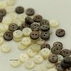 Resin Two-Hole Double Ring Buttons: Random Pattern for Shirts, Sweaters, Cardigans, Sleeves, and Collars