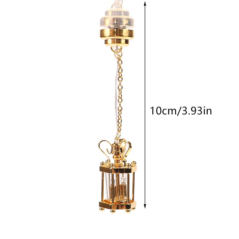 1:12 Dollhouse Miniature Ceiling Lamp Chandelier Led Wall Light Furniture Decor